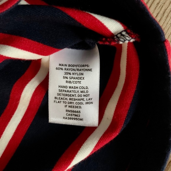 Halogen: Striped Long Sleeve Crew Neck Top - Picture 12 of 14